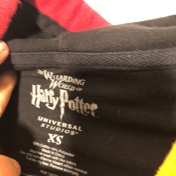 The Wizarding World of Harry Potter yellow orange and black hoodie cardigan, XS - Picture 3 of 9